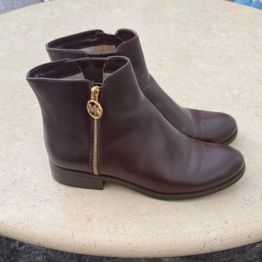 Michael Kors Brown Leather Boots